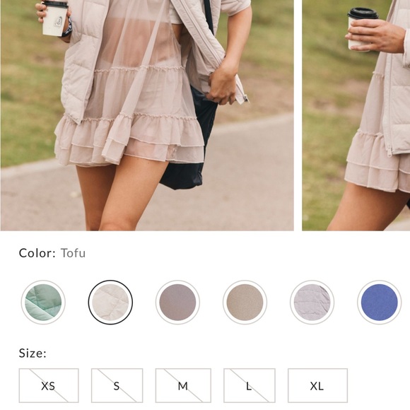 FP Movement Pippa Packable Puffer Jacket Coat Free People Tofu Sz Medium New NWT - Picture 4 of 10